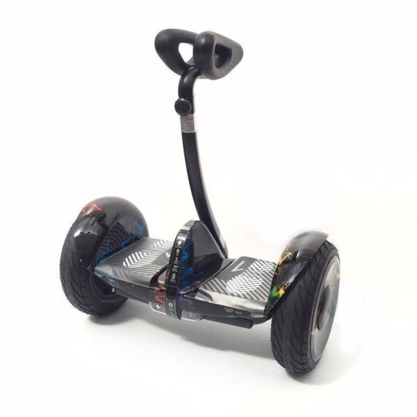 

Гироскутер Smart Balance Minirobot черный с молниями