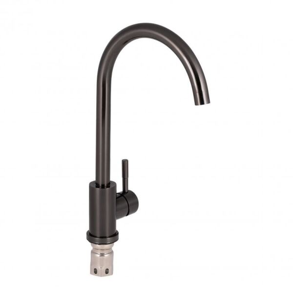 

Смеситель для кухни Qtap D007FBL PVD, Черный матовый