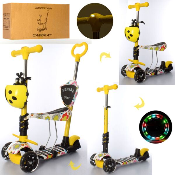 

Самокат 5 в 1 iTrike Maxi JR 3-058-L-WP6 Yellow (JR 3-058-L)