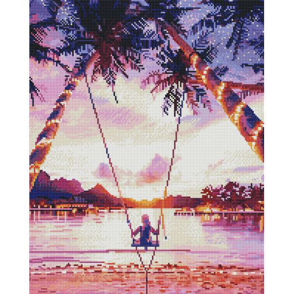 

Алмазная мозаика "Фиолетовый рассвет" BrushMe 40x50см GF4807