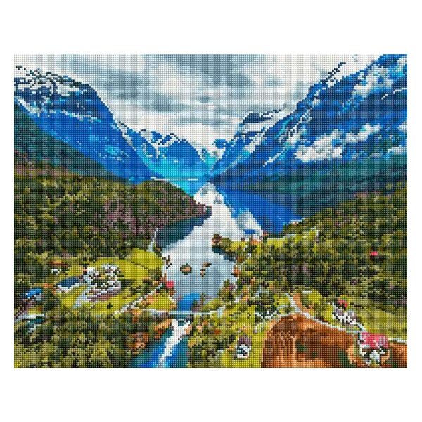 

Алмазная мозаика "Горный пейзаж" BrushMe 40x50см GF4813