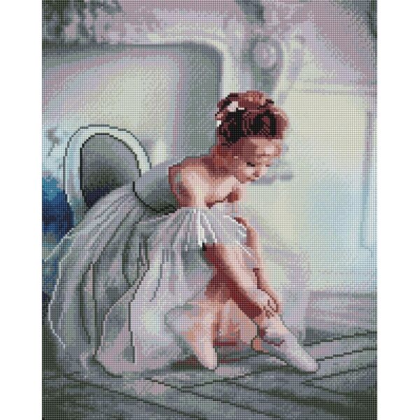 

Алмазная мозаика "Маленькая балерина" BrushMe 40x50см GF4802