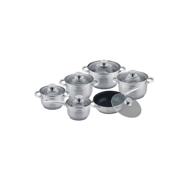 

Набор сковородок и кастрюль 12 предметов MK-3512A