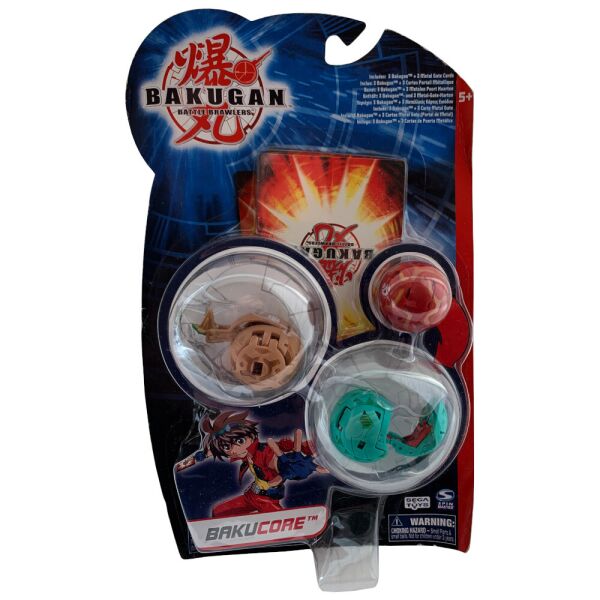 

Игровой набор Бакуган Battle Brawlers Bakucore 3в1 3 бакугана и 3 магнитные карты