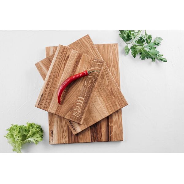 

Solid Oak Chopping Board Set of Wooden Cutting Board 3 Size