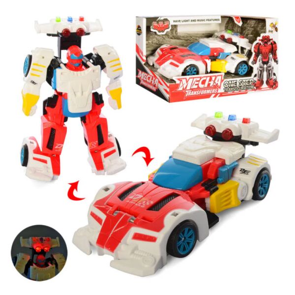 

Детская игрушка-трансформер MECHA Transformers робот-авто со световыми и звуковыми эффектами Красный (SUN8766)