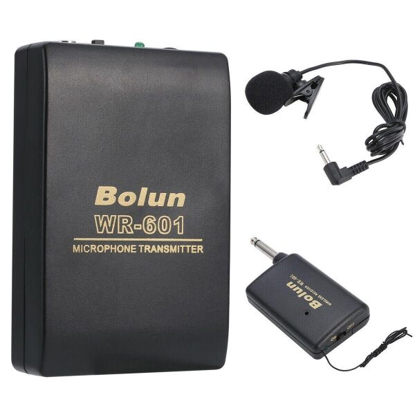 

Беспроводной петличный микрофон Bolun WR-601 для смартфонов, планшетов, камер + 2 переходника