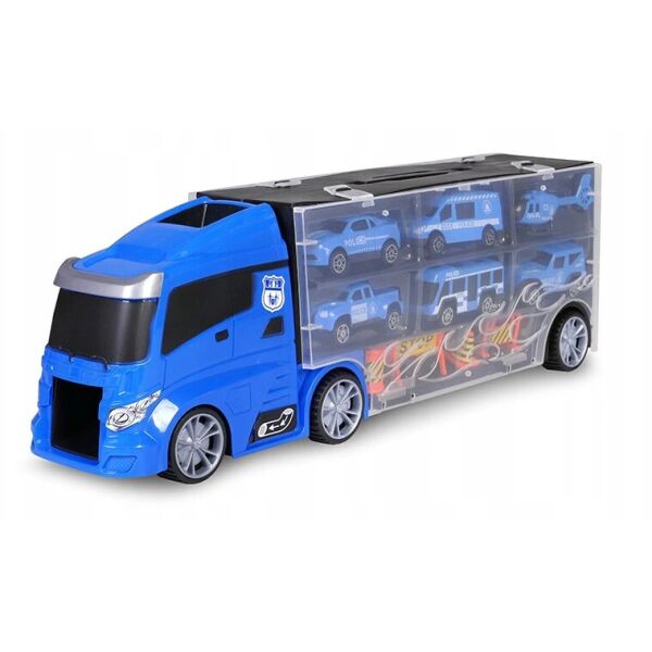 

Игровой набор грузовик-гараж SUNROZ Police Truck трейлер с аксессуарами Синий (SUN8341)