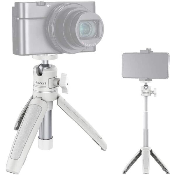 

Мини трипод / штатив для камеры и смартфона Ulanzi MT-08 White, телескопический