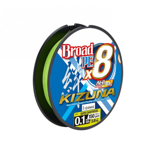 

Шнур Owner Kizuna X8 Braid 135м Chartreuse #0.6/0.10мм 4.1кг