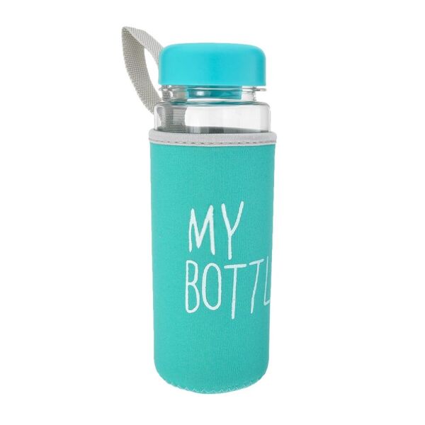 Бутылка походная My bottle в термочехле голубая