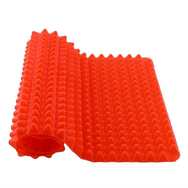 

Силиконовый антипригарное коврик SUNROZ PYRAMID PAN для запекания Красный (SUN3381)