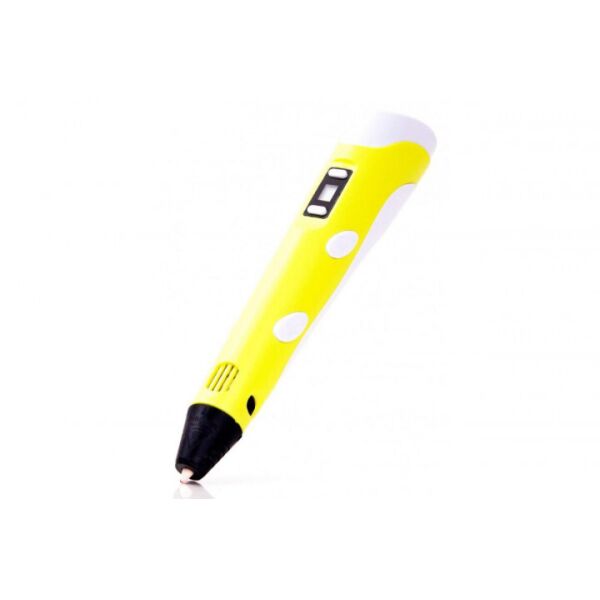 

3D-ручка SUNROZ Pen 2 с набором пластика и трафаретами Желтый (SUN2501)