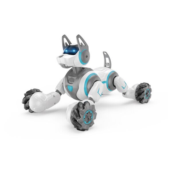 

Интерактивная игрушка SYRCAR Stunt Dog робот-собака на р / Бело-серый (SUN7274)