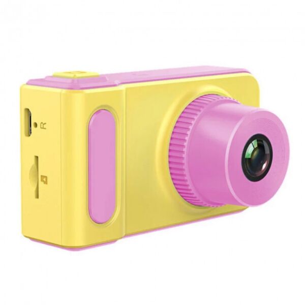 

Дитяча цифрова камера SUNROZ Smart Kids Camera фотоапарат 720P 2" Жовто-Рожевий (SUN4013)