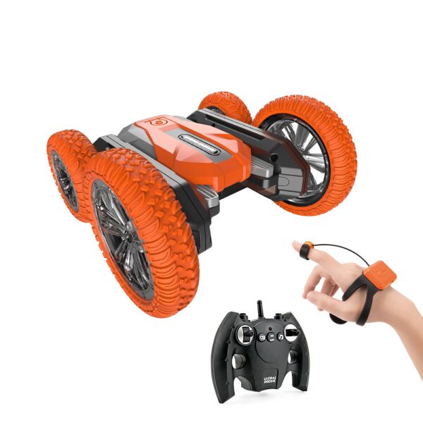 

Радиоуправляемая игрушка GLOBAL DRONE Air Gesture Stunt Car автомобиль-перевертыш Черно-Оранжевый (SUN8756)