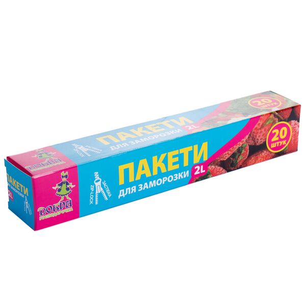 

Пакеты для заморозки Добра Господарочка 2л 20*30см, 20шт (4820086520379)