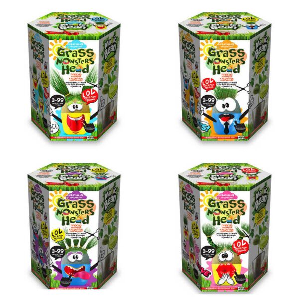 

гр Набор творчества Grass monsters head GMH-01-01,02,03,04...0 рус. (8) ДАНКО ТОЙС