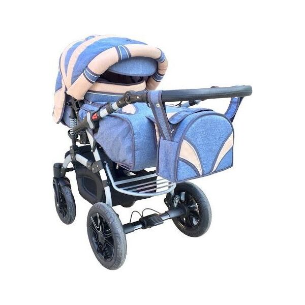 

Коляска-трансформер Trans Baby Prado Lux Len (Lux 33Lux 24) Jeans Beige