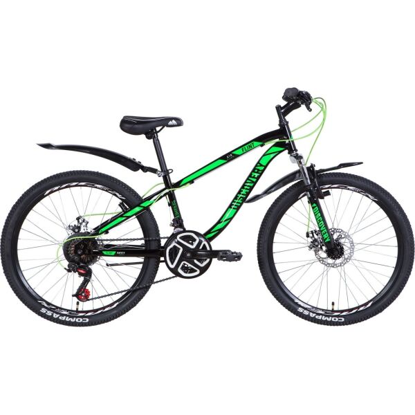 

24" Discovery Flint AM DD Рама 13" Черно-салатовый 2021 ES 1391