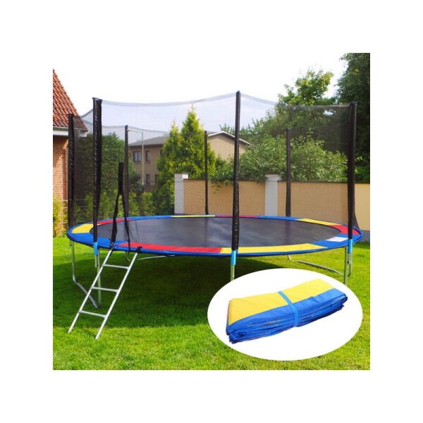 

Детский батут для прыжков JustFun с защитной сеткой и лесенкой 404 см Multicolor (SUN8582)