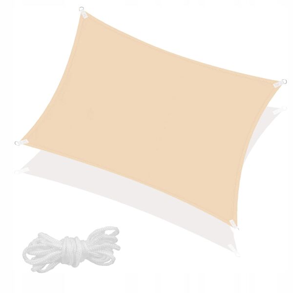 

Тент-парус теневой для дома, сада и туризма Springos SN1038 Beige, 4x2 м