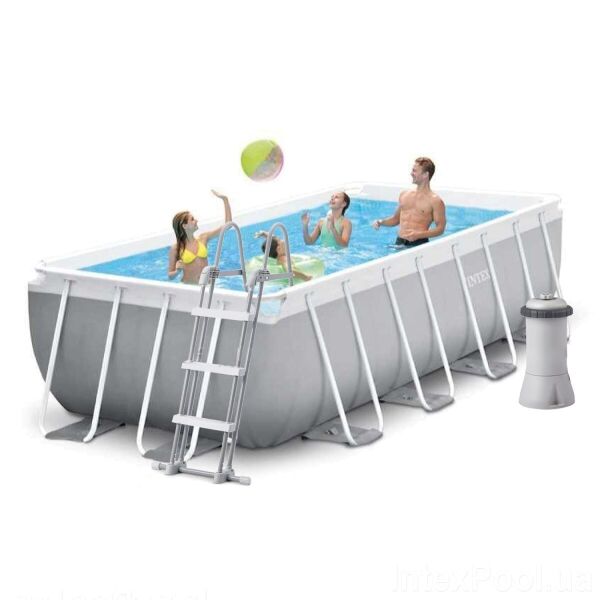 

Каркасный бассейн Intex 26788, 400х200х100 см (фильтр-насос, лестница)