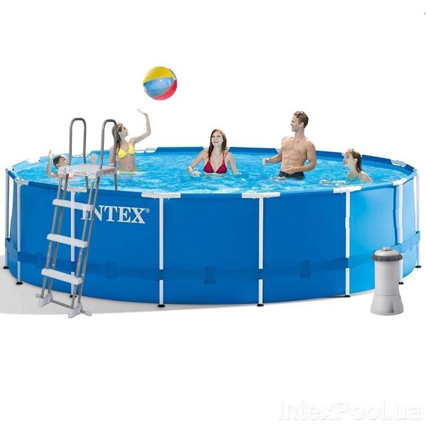 

Каркасный бассейн Intex 28242, 457x122 см (фильтр-насос, лестница, тент)