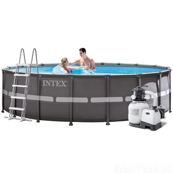 

Каркасный бассейн Intex 26330, 549х132 см (фильтр-насос, лестница, тент)