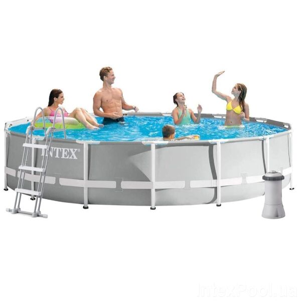 

Каркасный бассейн Intex 26724, 457х107 см (фильтр-насос, лестница, тент)