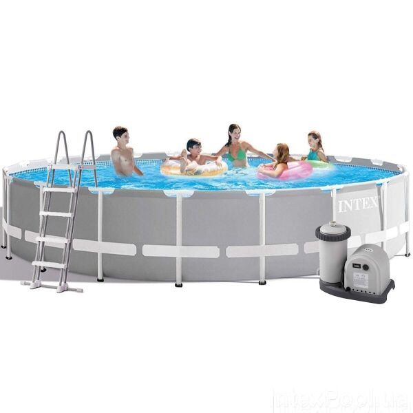 

Каркасный бассейн Intex 26756, 610х132 см (фильтр-насос, лестница, тент)