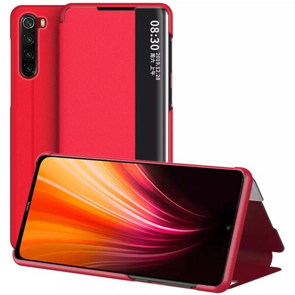 

Чехол-книжка Smart View Cover для Xiaomi Redmi Note 9s / Note 9 Pro / Note 9 Pro Max Красный