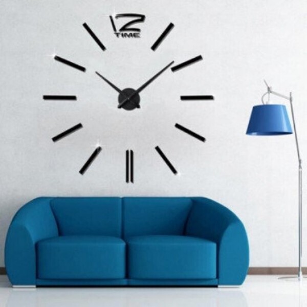 

Часы настенные Time 3D “DIY CLOCK” кварцевые Палочки Черные