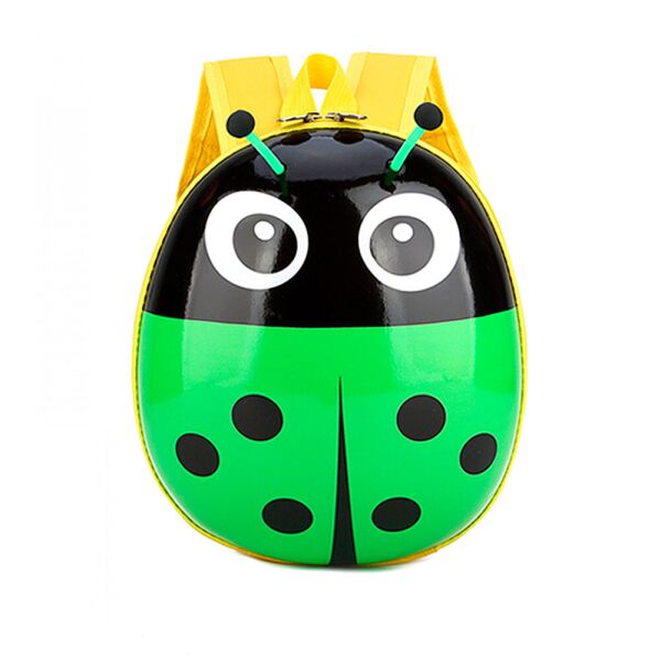 

Детский рюкзак WOW Ladybug Каркасный ранец игрушка Божья коровка Зеленый/желтый