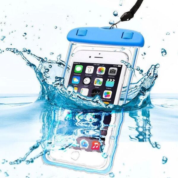 

Водонепроницаемый чехол для телефона и документов Waterproof EL-1295 Универсальный герметичный Blue