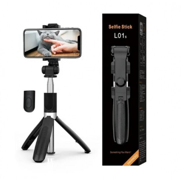

Трипод для телефона Tripod L01S Селфи-палка с пультом Bluetooth Монопод Черный