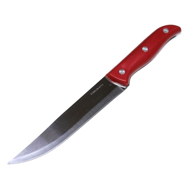 Акція на Нож SJA кухонный с пластиковой ручкой на заклепках (цветной) №7 -15см від Allo UA
