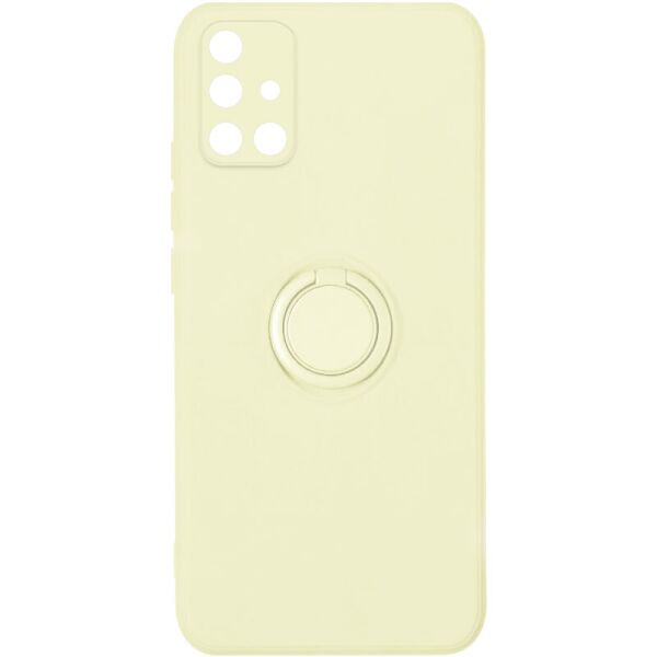 

Чехол TPU Candy Ring Full Camera для Samsung Galaxy A71 Бежевый / Antigue White