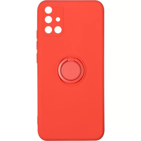 

Чехол TPU Candy Ring Full Camera для Samsung Galaxy A71 Красный / Red