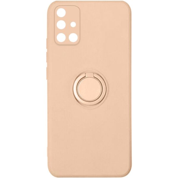 

Чехол TPU Candy Ring Full Camera для Samsung Galaxy A71 Розовый / Pink Sand
