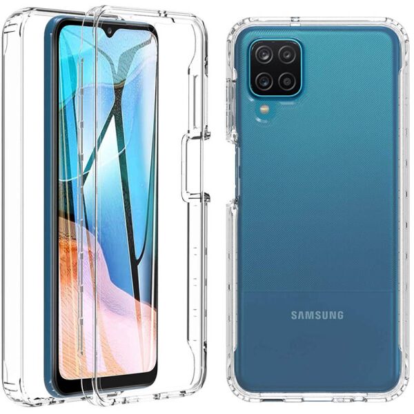 

Чехол TPU+PC Full Body с защитой 360 для Samsung Galaxy A12 Прозрачный