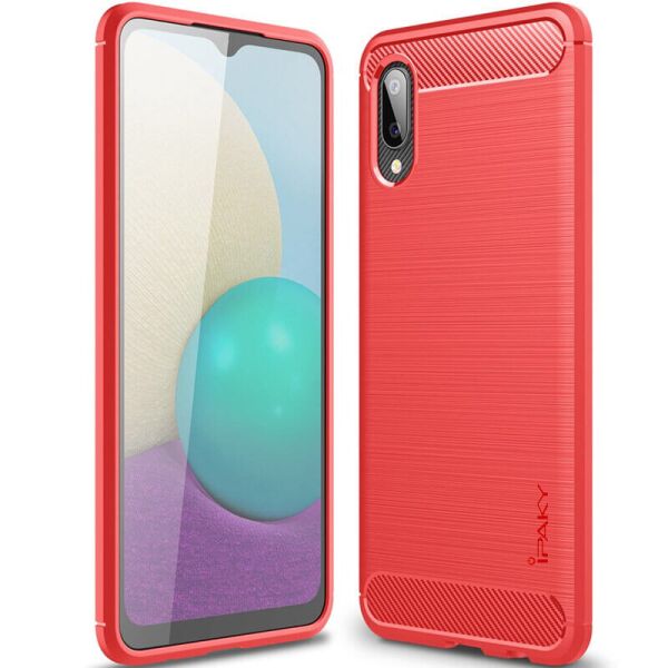 

TPU чехол iPaky Slim Series для Samsung Galaxy A02 Красный