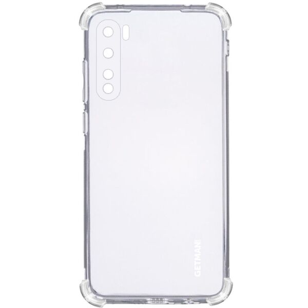 

TPU чехол GETMAN Ease logo усиленные углы для OnePlus Nord Бесцветный (прозрачный)