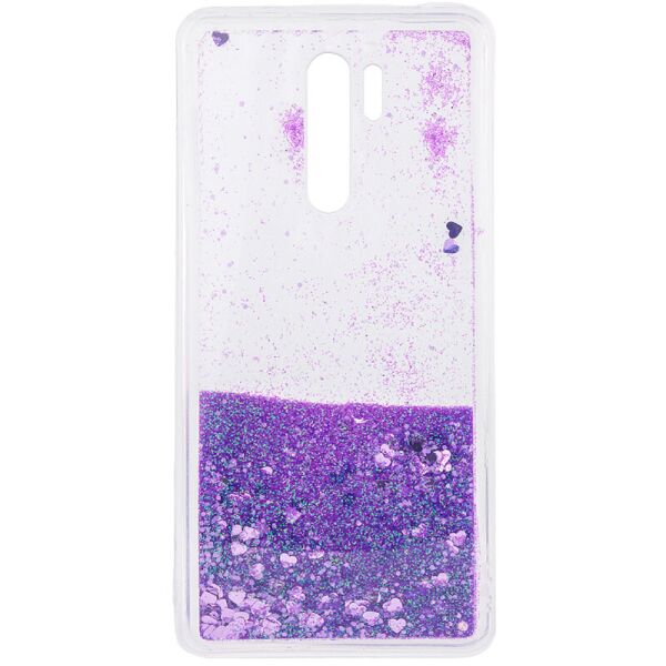 

TPU чехол Liquid hearts для Xiaomi Redmi 9 Фиолетовый