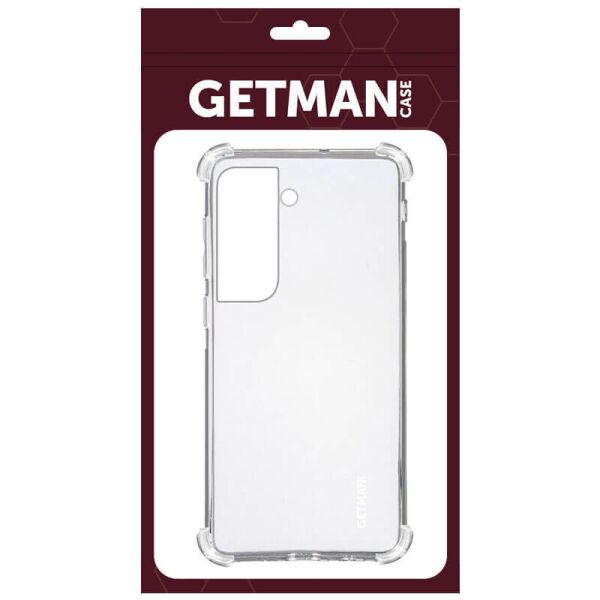 

TPU чехол GETMAN Ease logo усиленные углы для Samsung Galaxy S21+ Бесцветный (прозрачный)