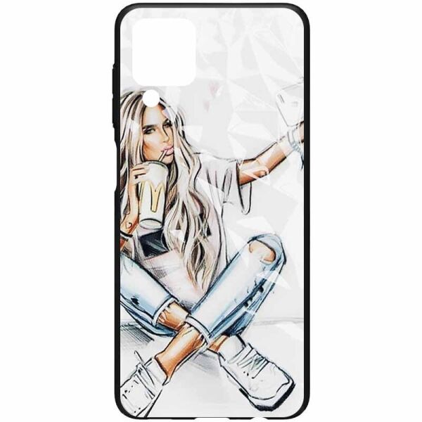 

TPU+PC чехол Prisma Ladies для Samsung Galaxy A12 Selfie