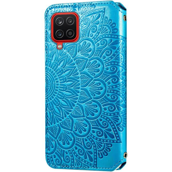 

Кожаный чехол книжка GETMAN Mandala (PU) для Samsung Galaxy A12 Синий