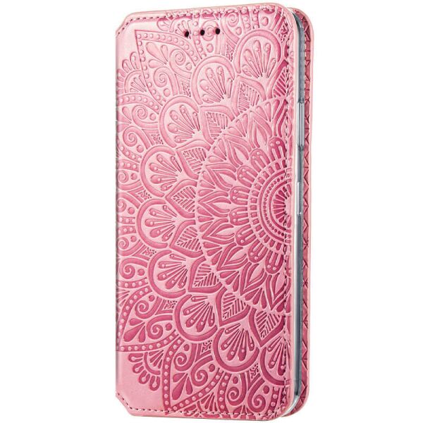 

Кожаный чехол книжка GETMAN Mandala (PU) для Samsung Galaxy A02 Розовый