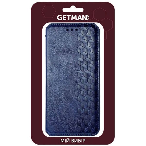 

Кожаный чехол книжка GETMAN Cubic (PU) для Xiaomi Mi 11 Синий
