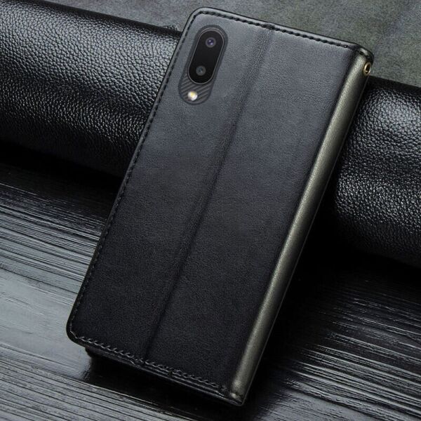 

Кожаный чехол книжка GETMAN Gallant (PU) для Samsung Galaxy A02 Черный
